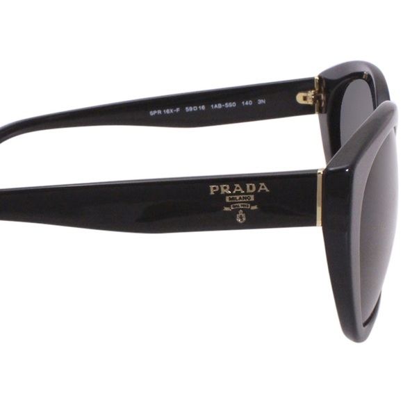 PRADA BLACK UNISEX SUNGLASSES SPR 16X-F
